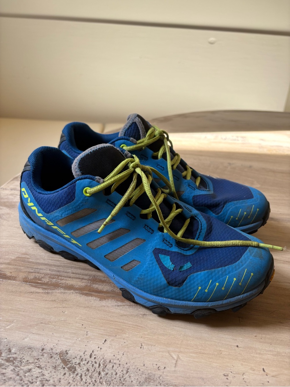 Dynafit Men’s Blue Trail Running Shoes with Green Accents
